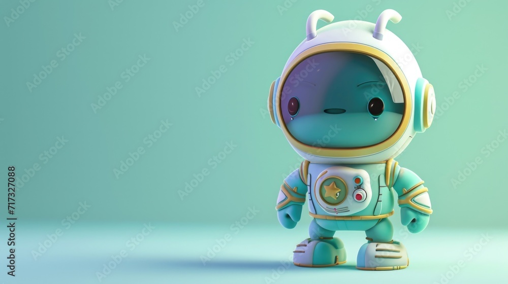 Obraz premium Cartoon digital avatars of Starlight Voyager