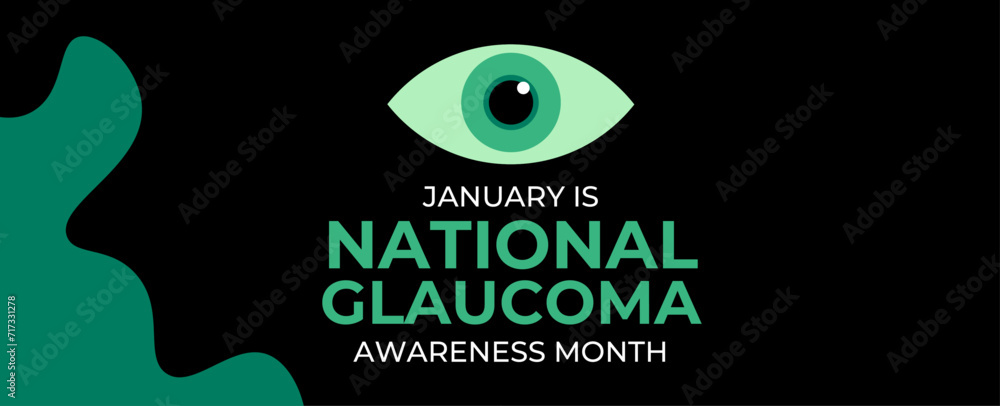 National Glaucoma Awareness month is observed every year in january. January is Glaucoma Awareness Month. Eye health, vision care concept for banner, cover, poster, flyer design. Vector illustration. National Glaucoma Awareness month is observed every year in january. January is Glaucoma Awareness Month. Eye health, vision care concept for banner, cover, poster, flyer design. Vector illustration.