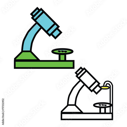 microscope icon vector illustration symbol design