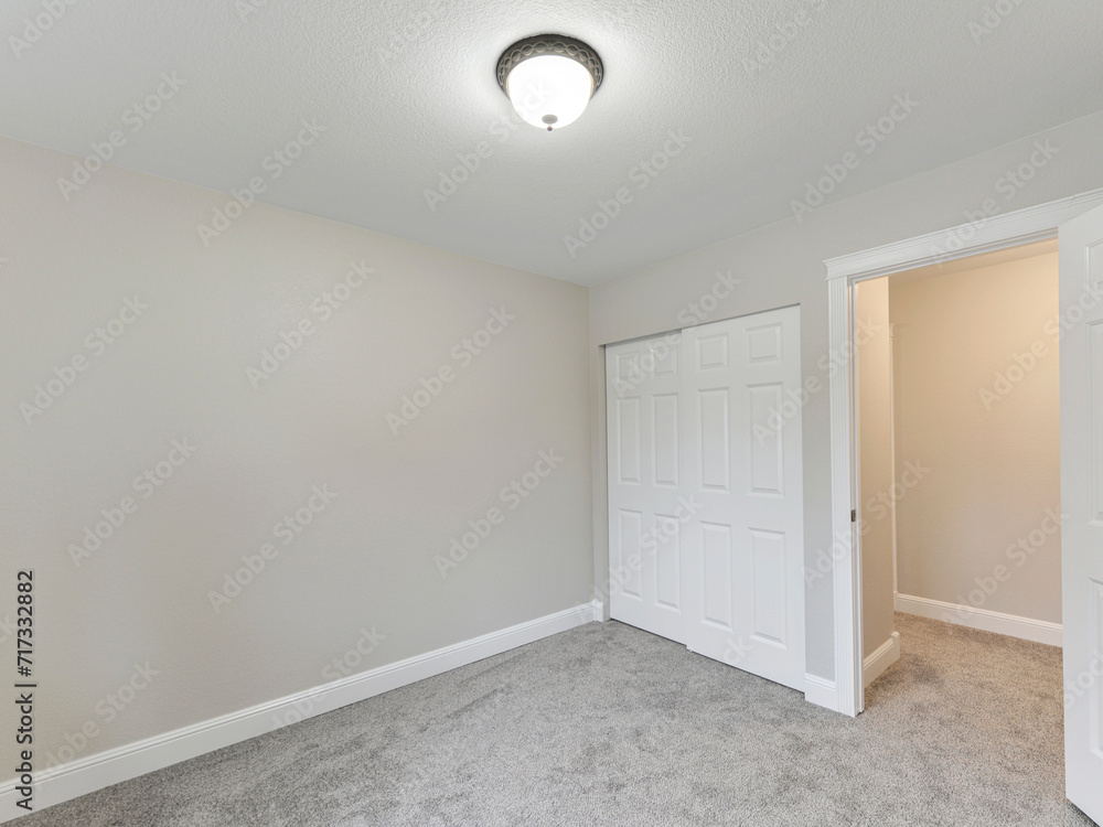 Modern residential empty bedroom interior Modern residential empty bedroom interior