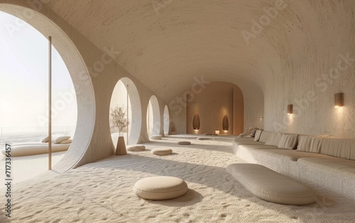 Modern Sand Filled Indoor Architecture