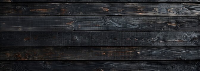 Black wooden texture. Black wood background