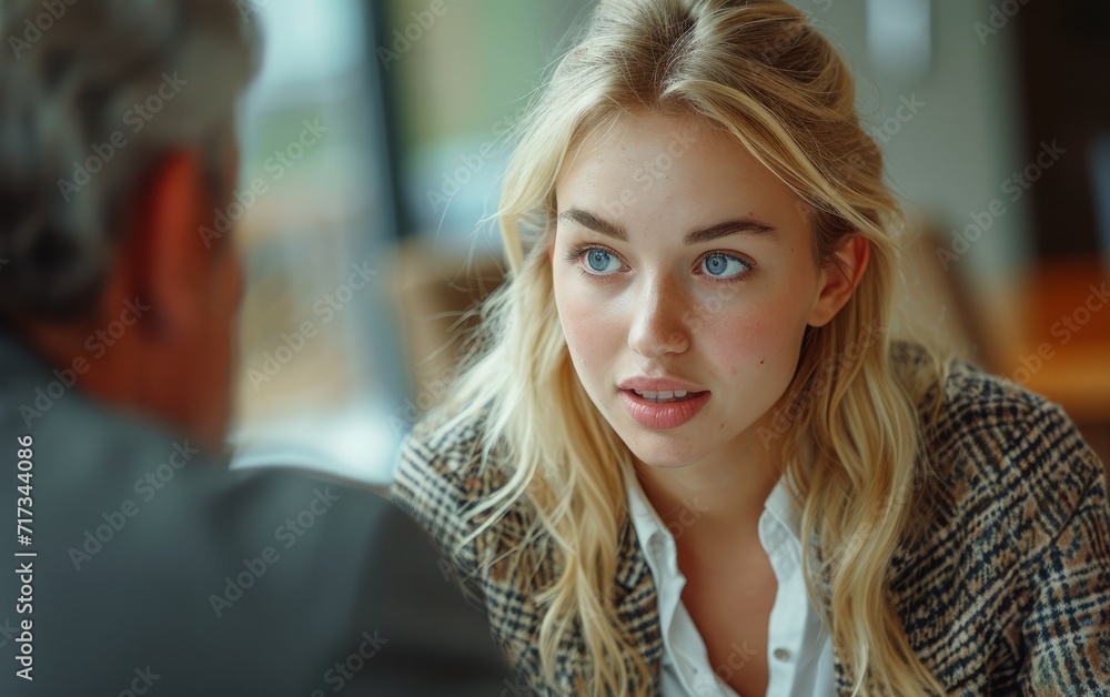 Young Woman in Job Interview