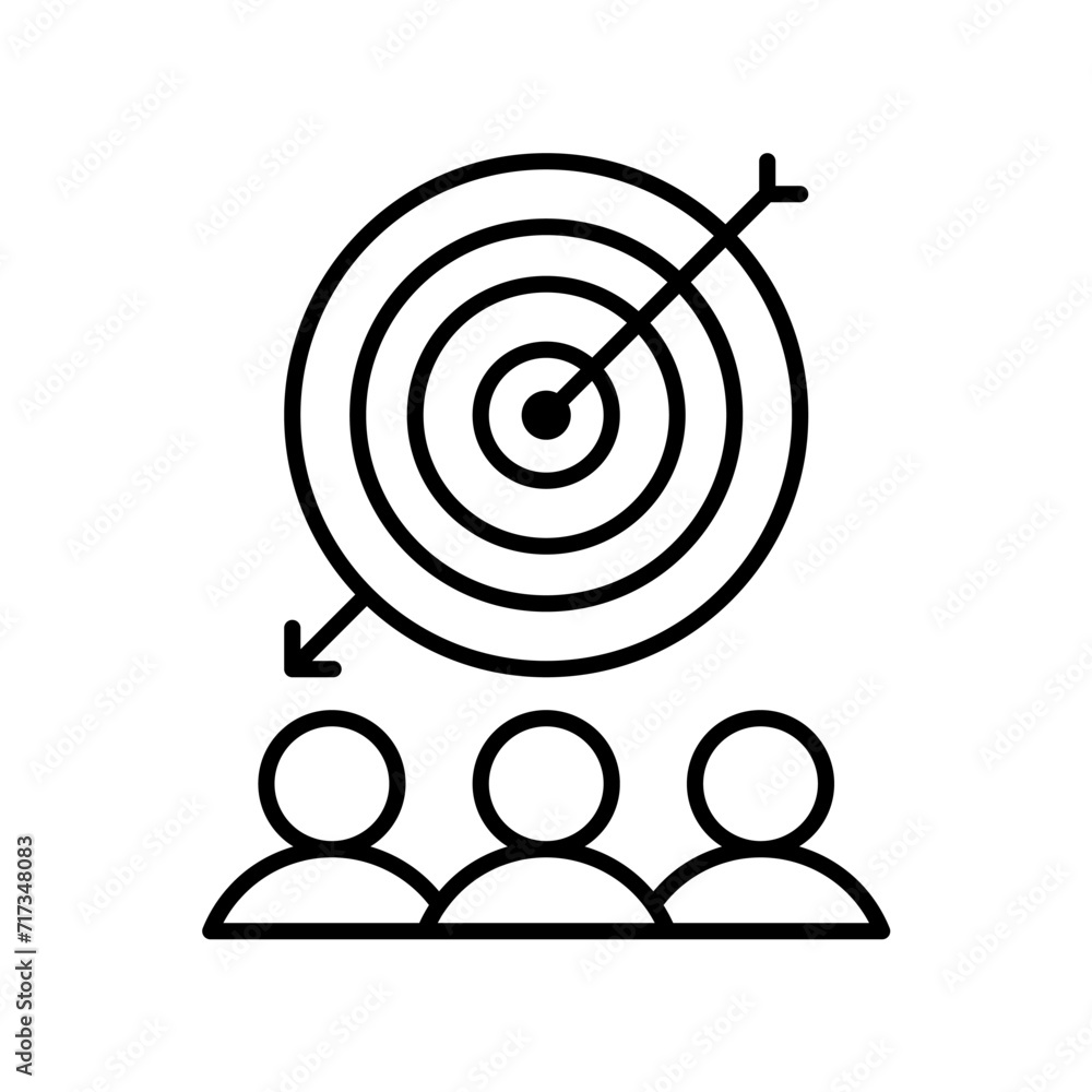 target icon vector or logo illustration style target icon vector or logo illustration style