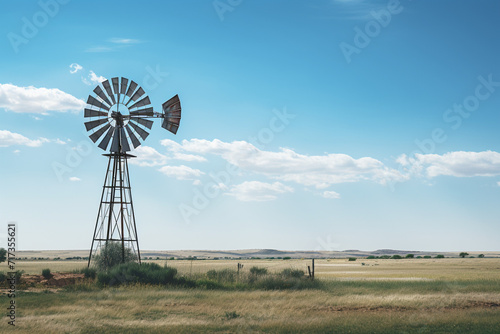 windmill on a hill