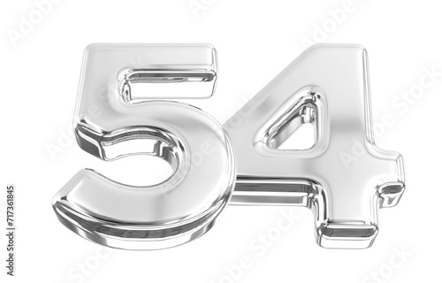 Silver Number 54 photo