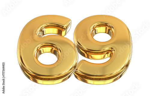 Gold Number 69 photo