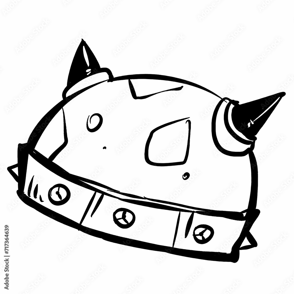 Fototapeta premium Illustration of sword, shield and helmet for books, games and activities involving role-playing.