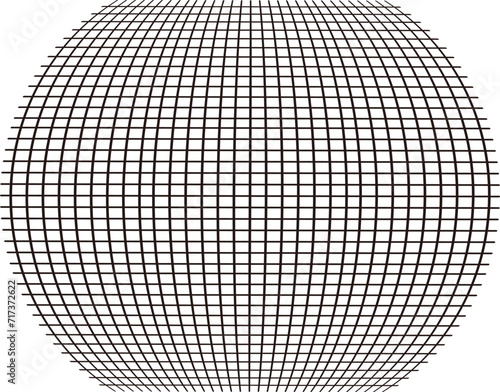 膨張した網目模様のイラスト素材