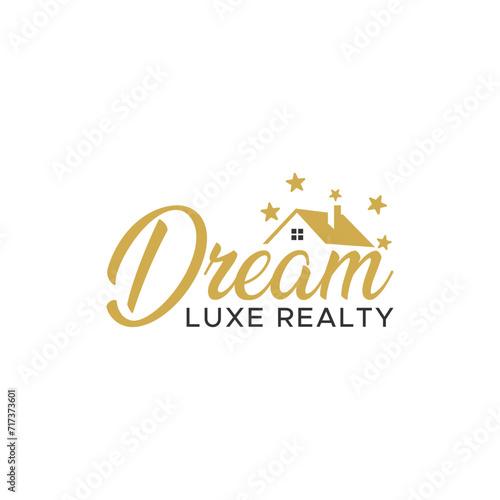 Dream Luxe Realty Building Logo design icon element vector suitable for dream residental bulding