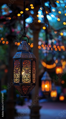 Enchanted Evening Lights through Delicate Lantern Patterns