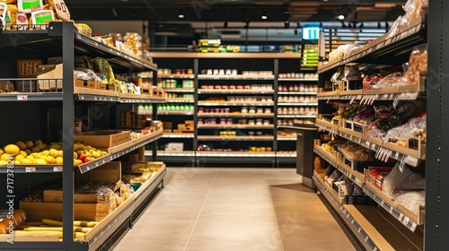 Wallpaper Mural shelf in supermarket Torontodigital.ca