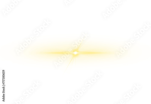 Lens flare light effect.