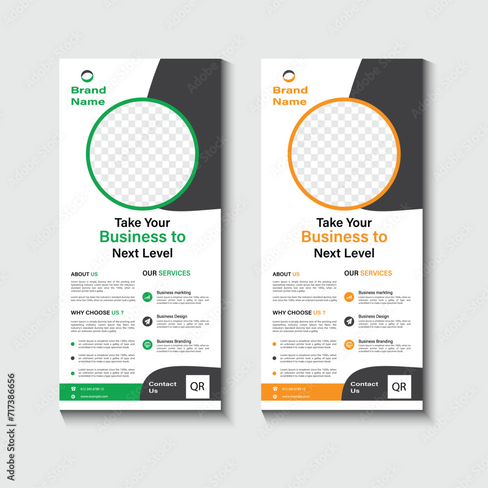 rack card design template