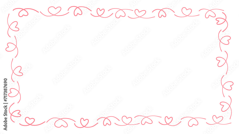 Doodle of heart frame for valentine's day. Hand drawn heart element. Doodle of heart frame for valentine's day. Hand drawn heart element.