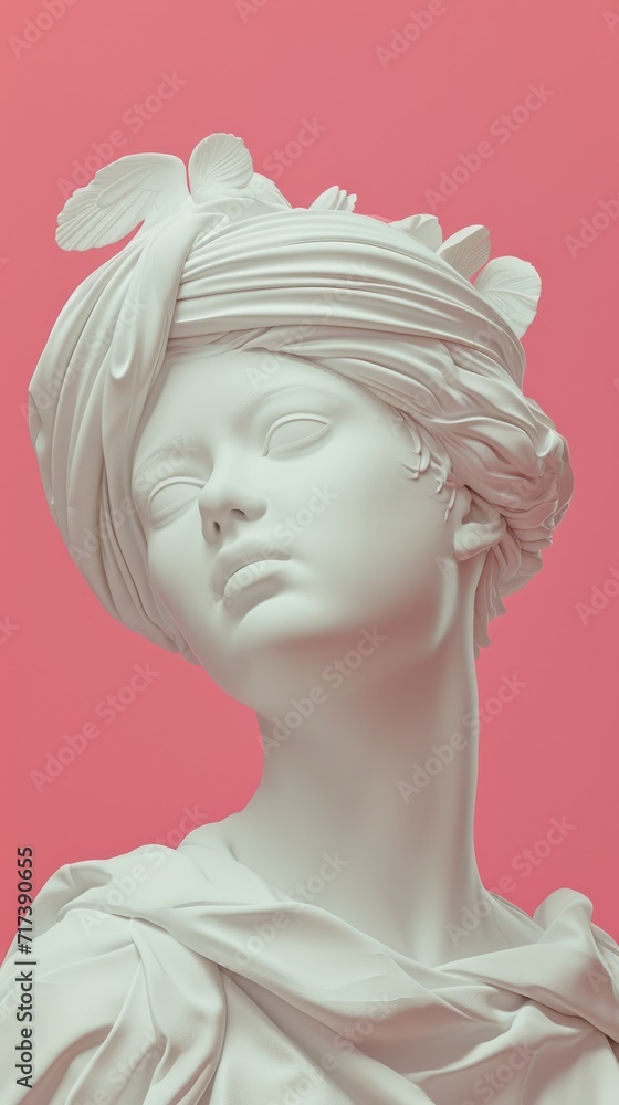 abstract statue poster