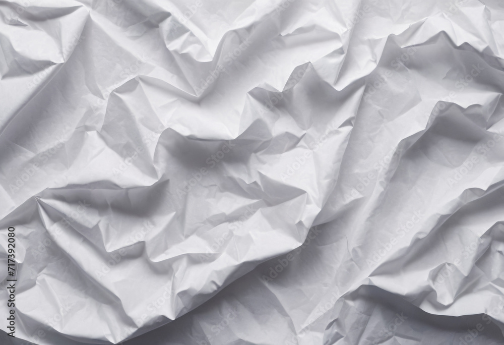 Obraz premium white crumpled paper background