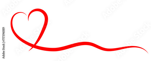 The symbol of a red stylized heart. Endless background. Minimal design for Valentine's day or wedding. banner, cover, flyer, poster, brochure, template, website, backdrop. Vector illustration