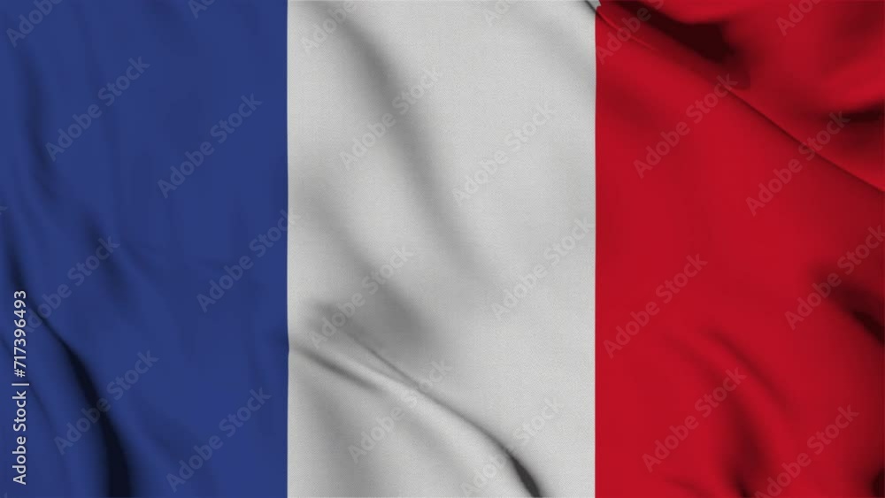 flag, Animation Slow motion loop of an France flag waving in the wind, High quality looped video footage 4k flag, Animation Slow motion loop of an France flag waving in the wind, High quality looped video footage 4k