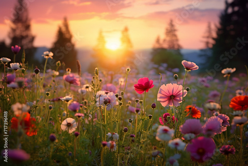 field of flowers © Nature creative