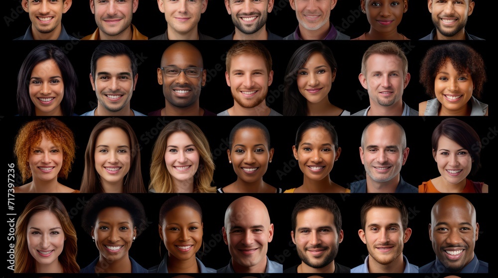 A Hundreds of multiracial people crowd portraits headshots collection, collage mosaic. Many lot of multicultural different male and female smiling faces looking at camera. A Hundreds of multiracial people crowd portraits headshots collection, collage mosaic. Many lot of multicultural different male and female smiling faces looking at camera.