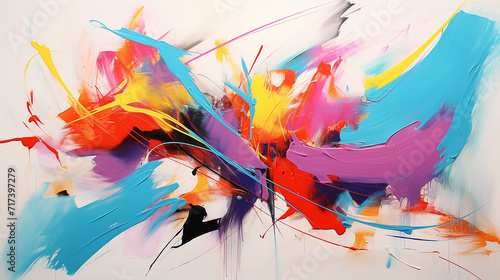 colorful abstract expressionist painting