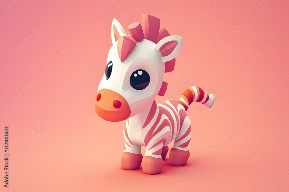 A cute little zebra