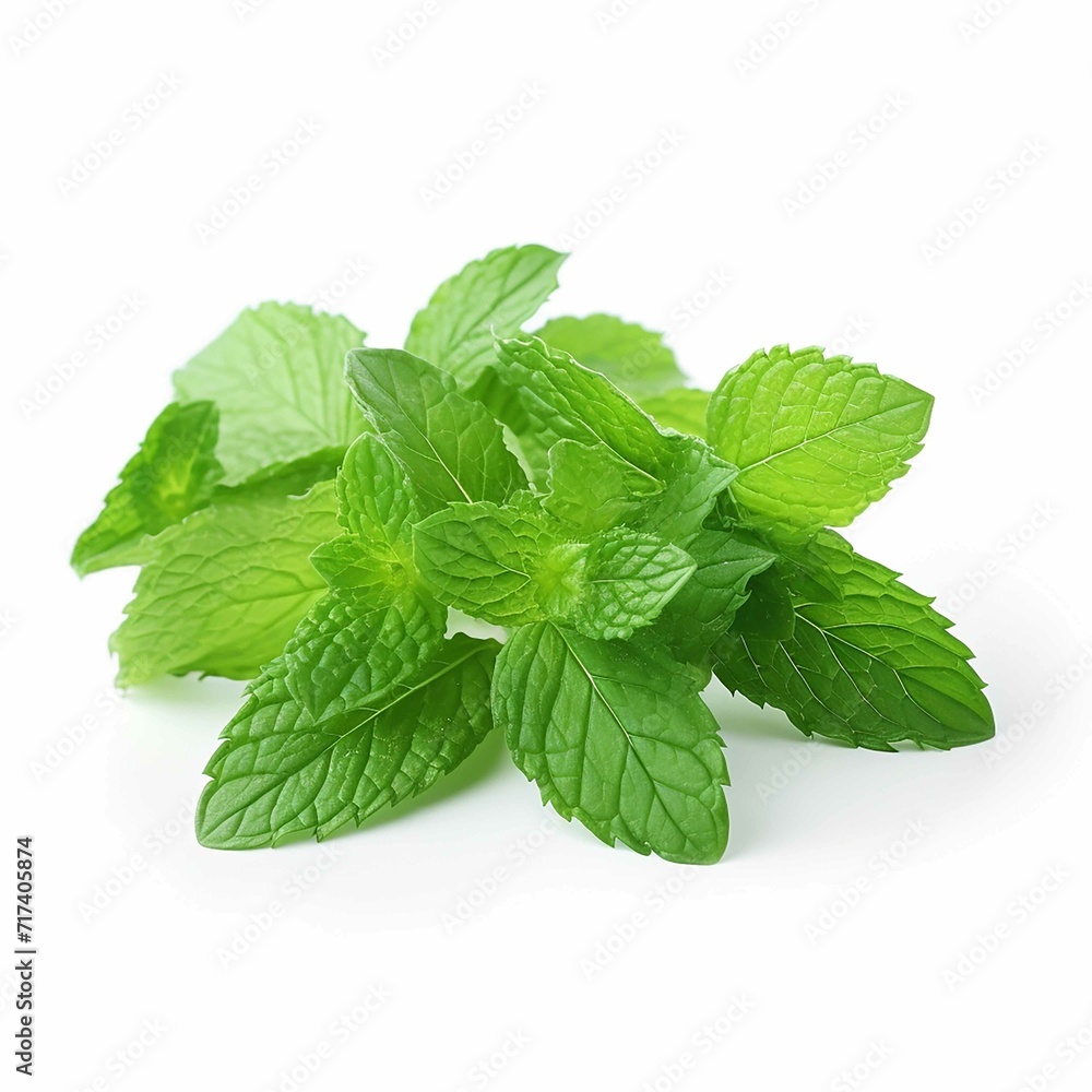 real photo, mint, on a white background real photo, mint, on a white background