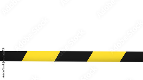 The do not cross line png image 3d rendering.