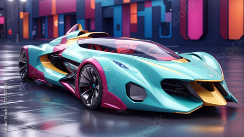 A futuristic sports car is shown in this image © itnozirmia