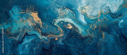 Gorgeous abstract artwork on a natural blue marble backdrop.