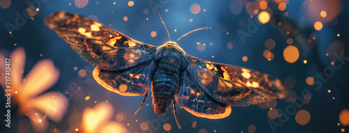 Beautiful Moth Background photo