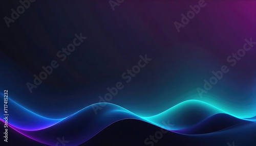 Dark Abstract wave blurry gradient color mesh background 
