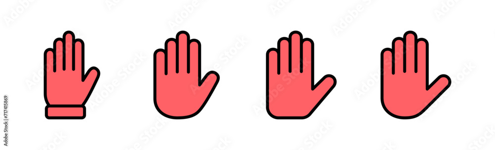 Hand icon set illustration. hand sign and symbol. hand gesture Hand icon set illustration. hand sign and symbol. hand gesture