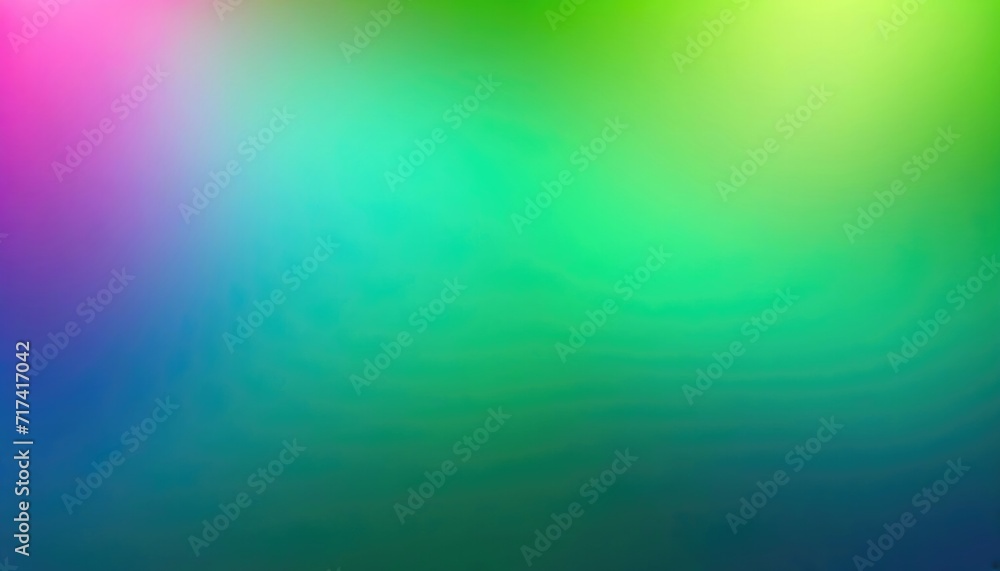 Vivid Abstract green blurry gradient color mesh.	