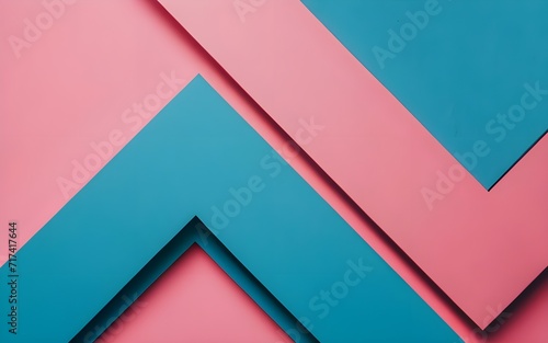 Abstract Geometric Background with Pink Blue Paper