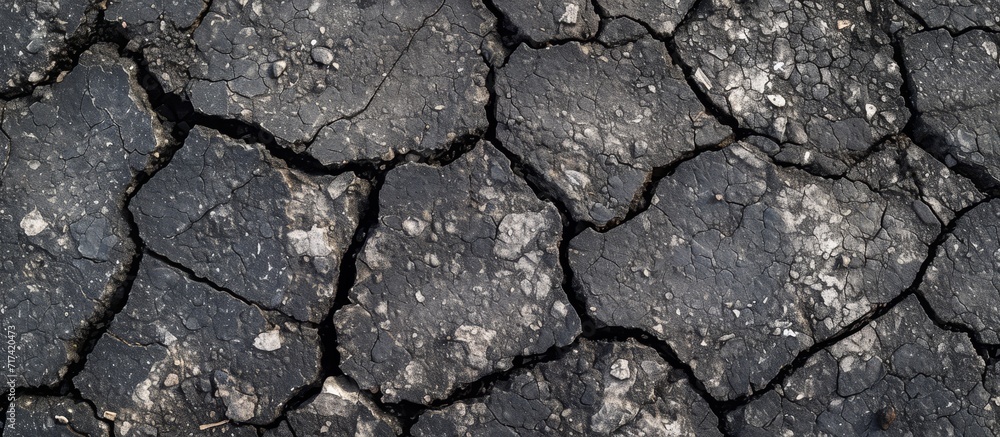 Cracked asphalt texture for background design. Cracked asphalt texture for background design.