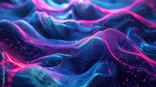 raw data flowing through the digital veins 3d abstract background photo