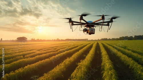 Efficient_Agrotech_Automation_in_Modern_Farming_with drone & adorable technology