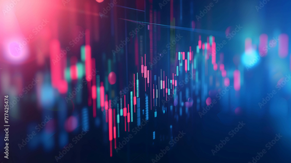 graph and candlestrick chart in stock and currency market, financial and investment growth background graph and candlestrick chart in stock and currency market, financial and investment growth background