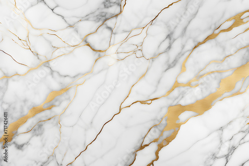 gold veins in white marble abstract background
