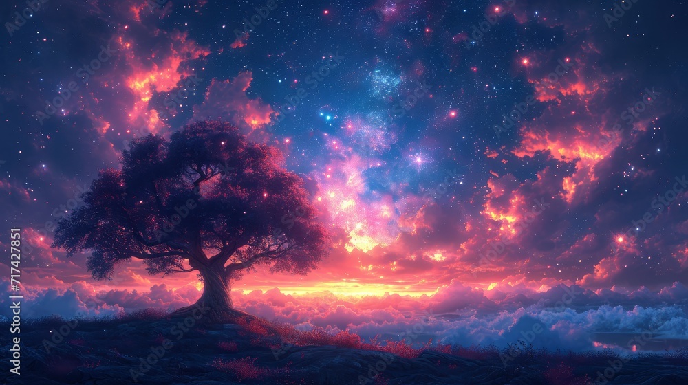 Beautiful Starry Night Milky Way Galaxy, Background Banner HD Beautiful Starry Night Milky Way Galaxy, Background Banner HD