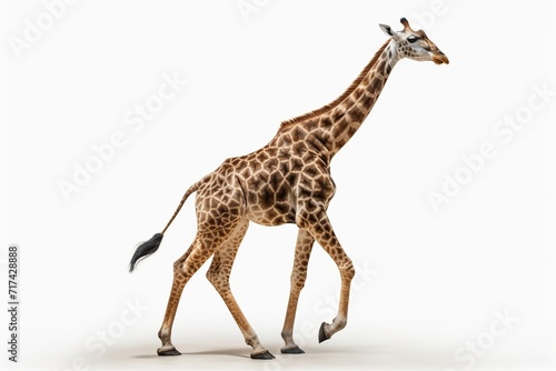 Giraffe isolated on a white background. 3D illustration.
