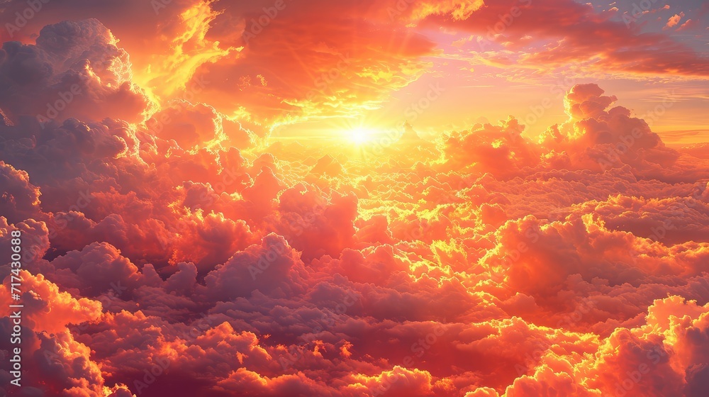 Bright Sky Beautiful Golden Clouds, Background Banner HD Bright Sky Beautiful Golden Clouds, Background Banner HD