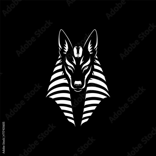 Anubis logo design vector illustration