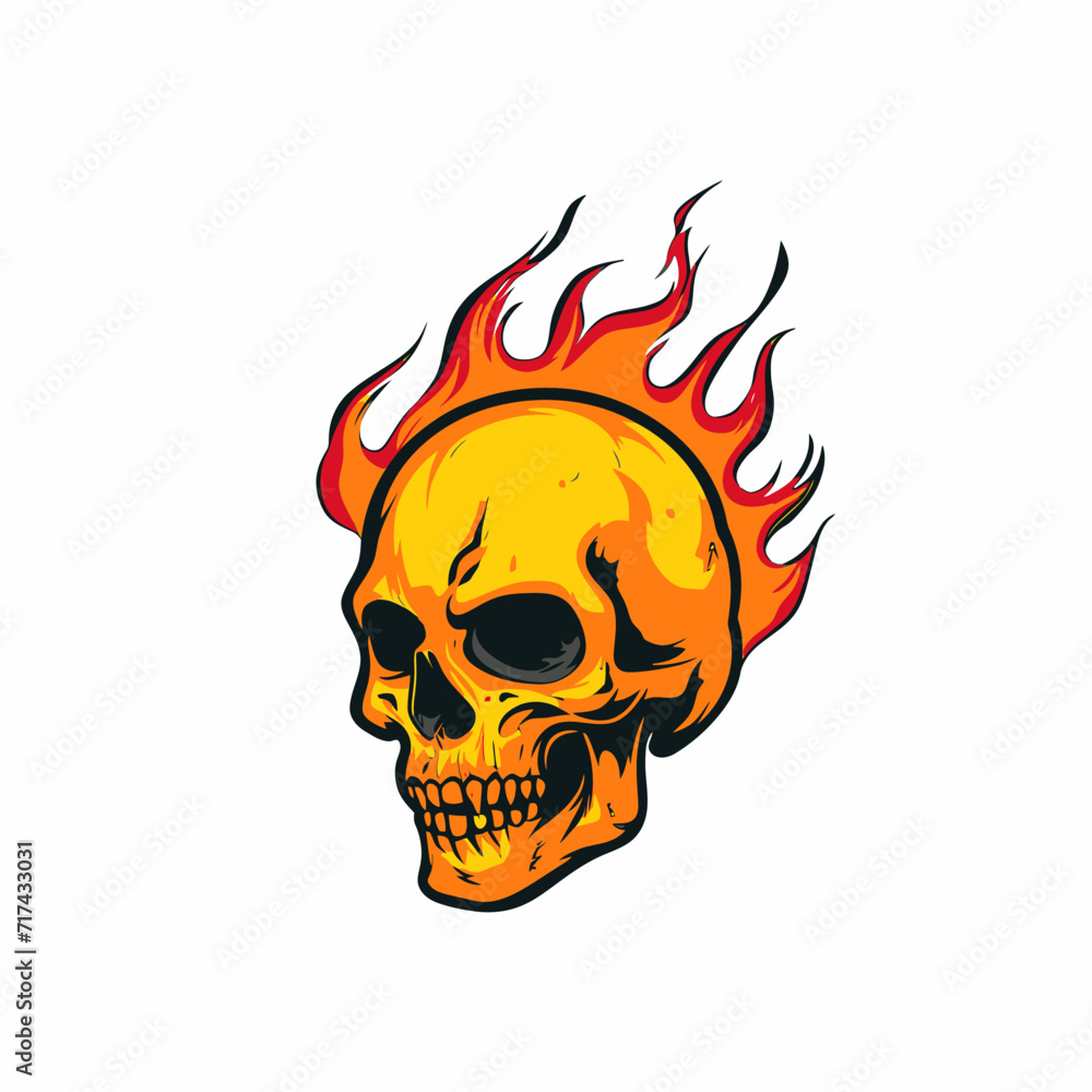 Skull in Flame Skull in Flame