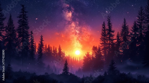 Camping Under Stars Milky Way Stretches  Background Banner HD