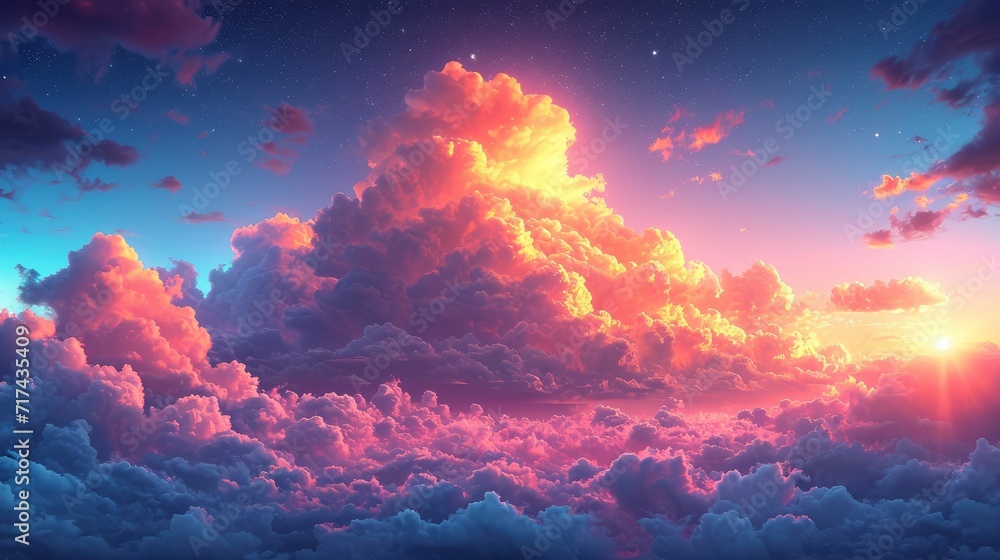 Cloudscape Rainbow Natural Sky Blue White, Background Banner HD Cloudscape Rainbow Natural Sky Blue White, Background Banner HD