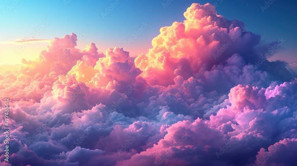 Cloudscape Rainbow Natural Sky Blue White, Background Banner HD Cloudscape Rainbow Natural Sky Blue White, Background Banner HD