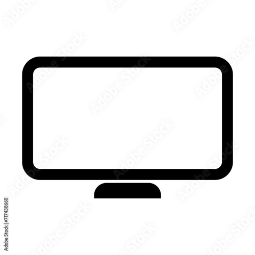 PC monitor computer icon vector for graphic design, logo, web site, social media, mobile app, ui illustration